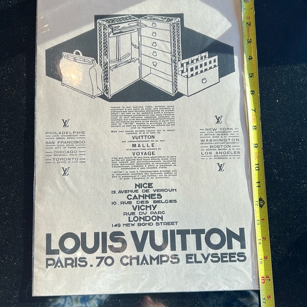 Vintage Louis Vuitton ad